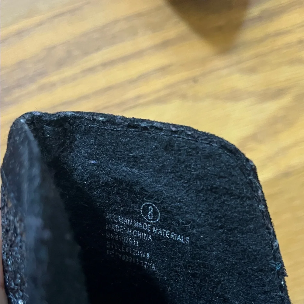 Justice Black Sparkle Ankle Booties